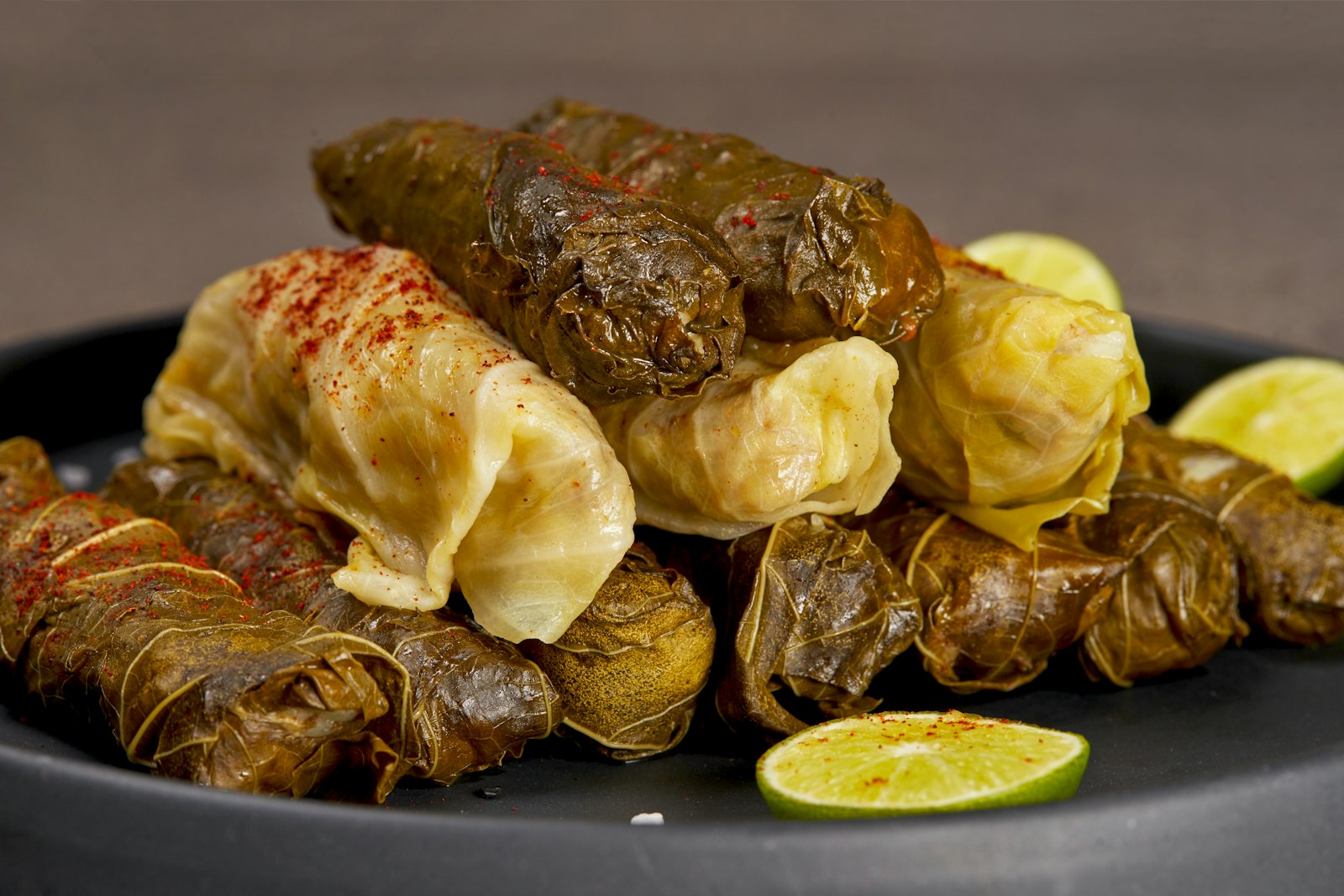 Stuffed cabbage rolls in tomato sauce