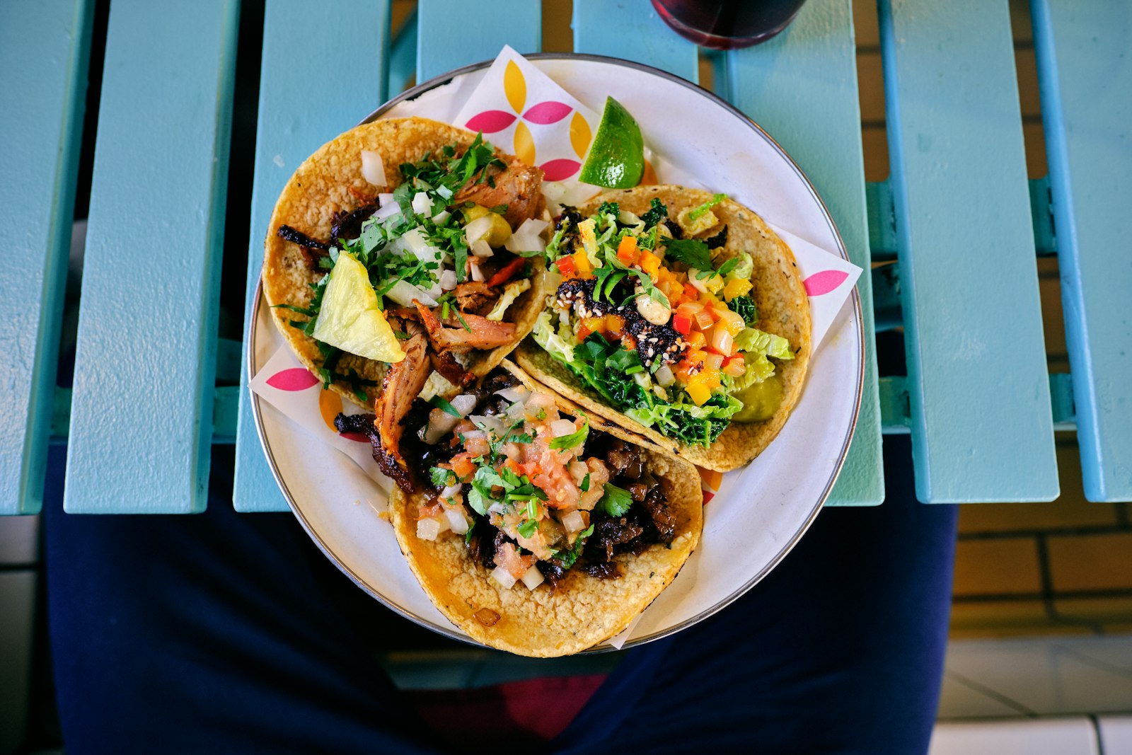 Fish tacos with slaw and lime