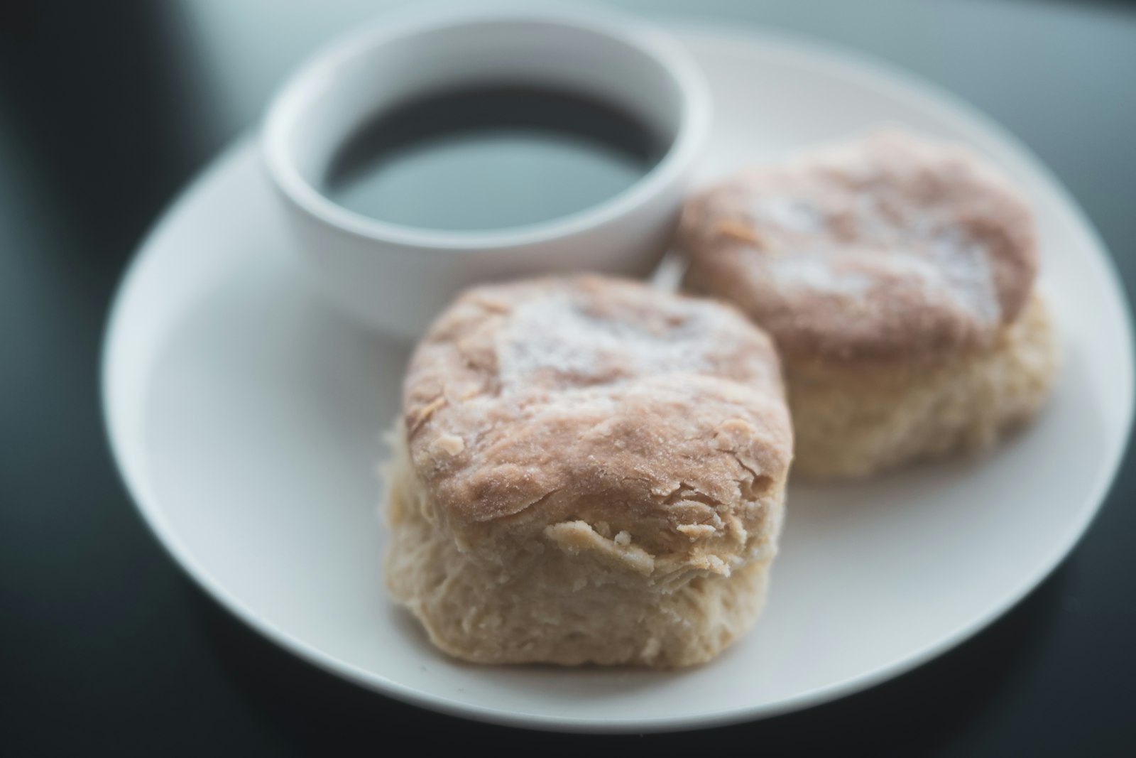 Biscuits with a cup of gravy