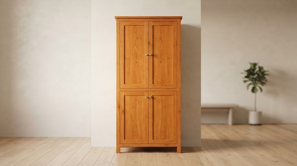 Tall persimmon cabinet like the one Jimmy Carter built for a charity auction