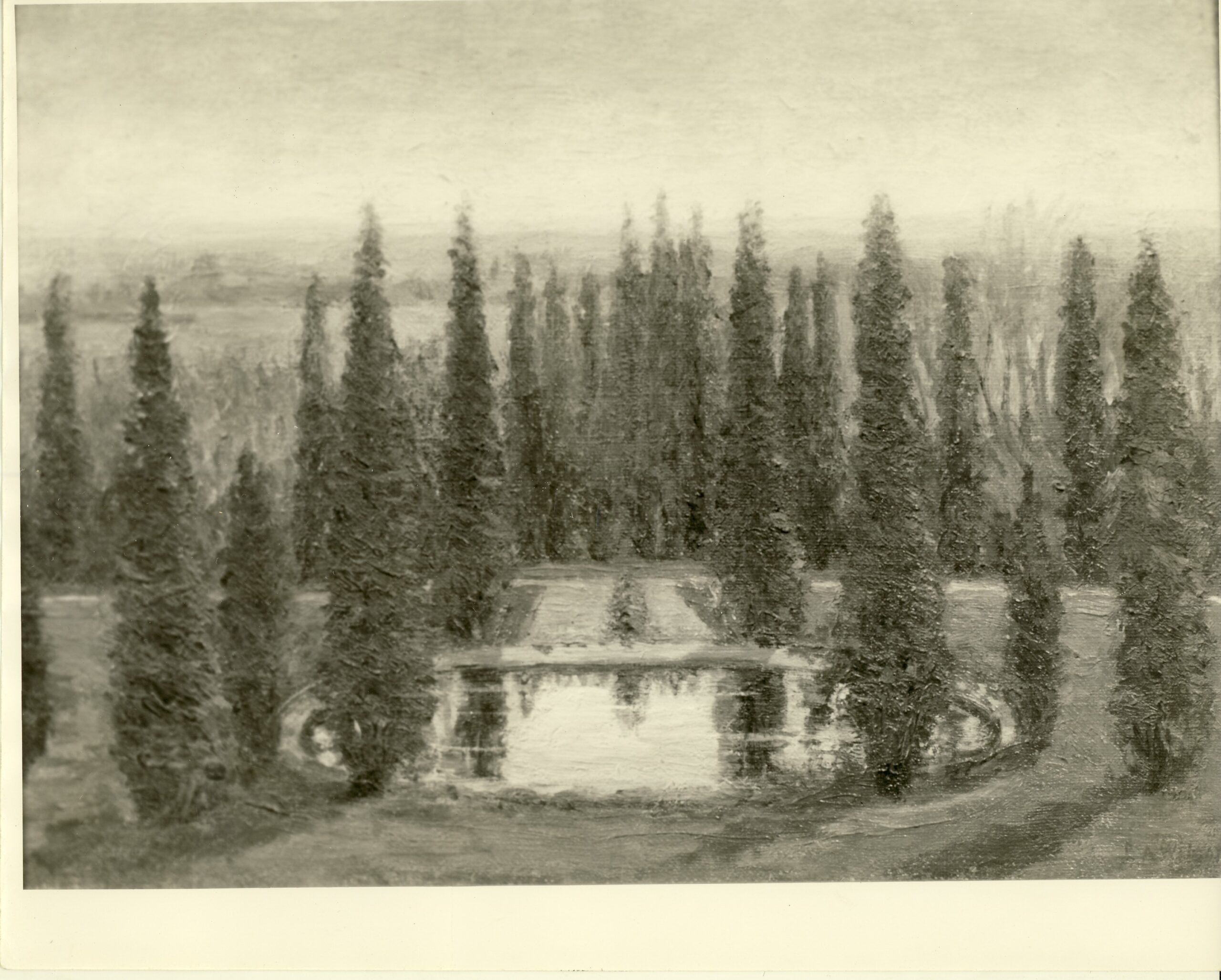 Landscape painting by first lady Ellen Axson Wilson
