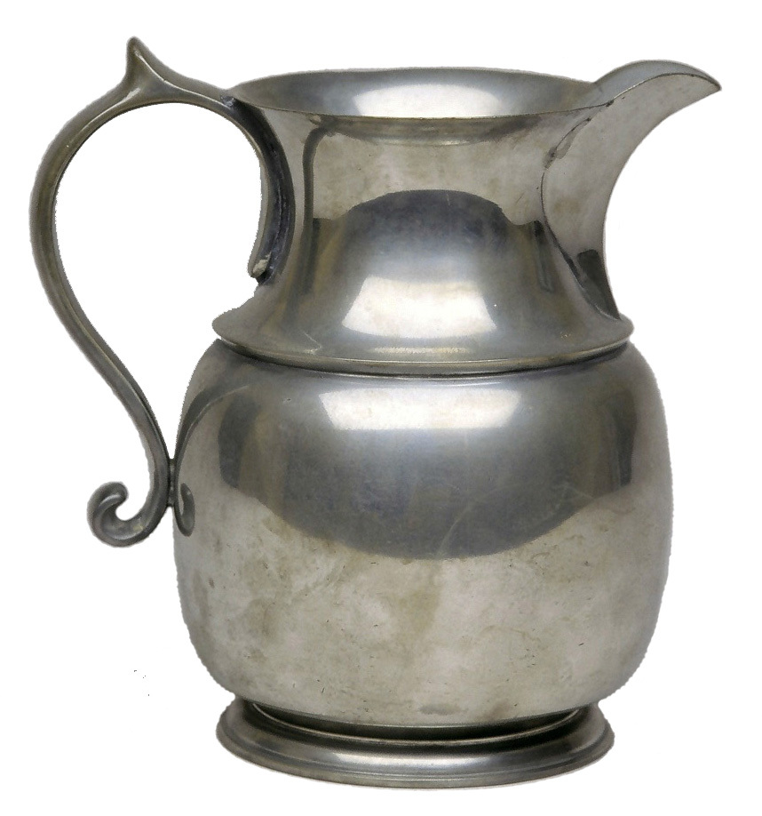 Pewter pitcher made at the Val-Kill Forge