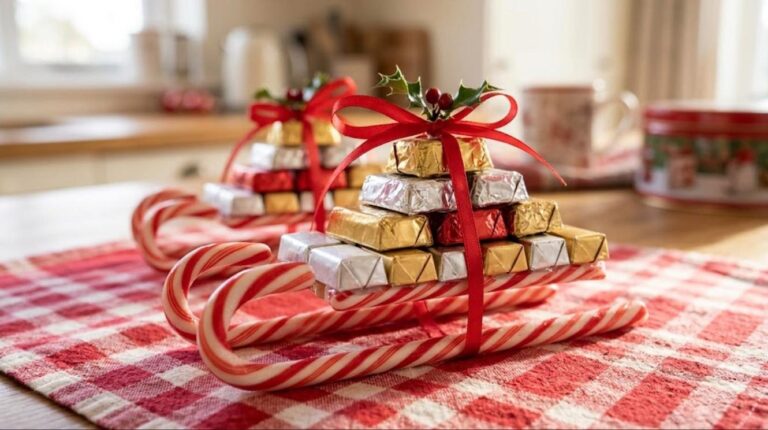 Candy Cane Bus Christmas Candy Crafts: 12 Sweet Gifts - Out of This World Desserts