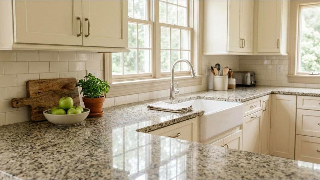 Countertop Makeover Ideas laminate counter refinished with a speckled granite look paint kit