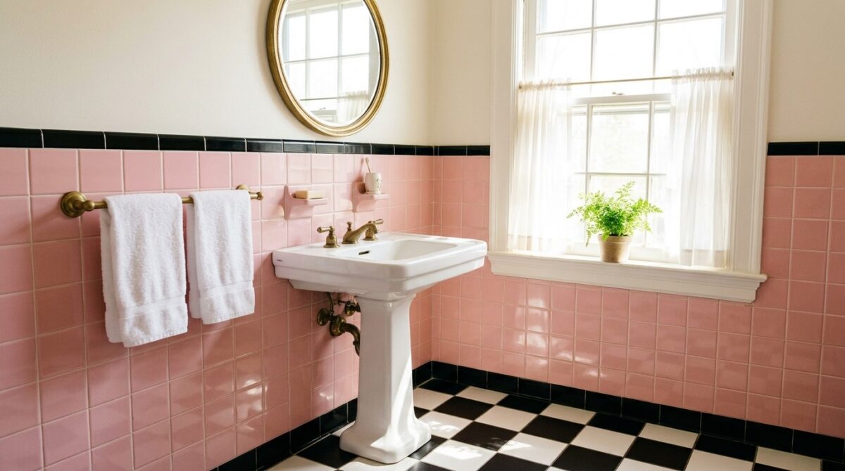 Retro Bathroom Ideas: 18 Vintage Looks - Out of This World Desserts