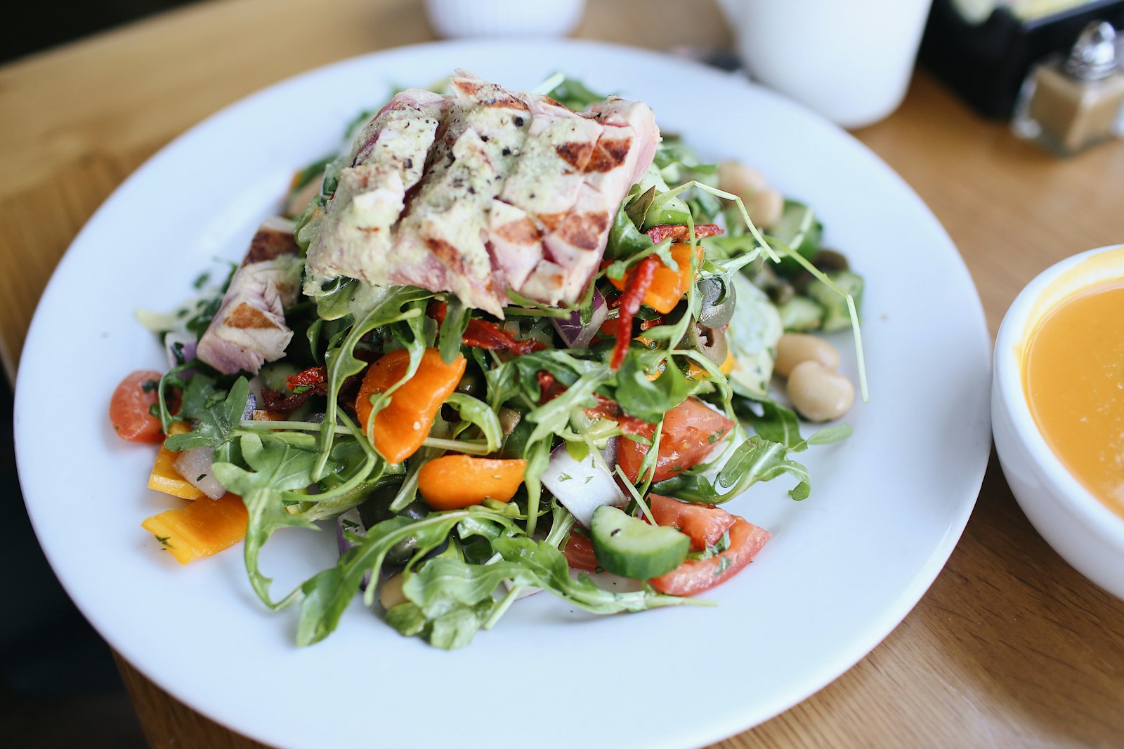Nicoise style salad with tuna