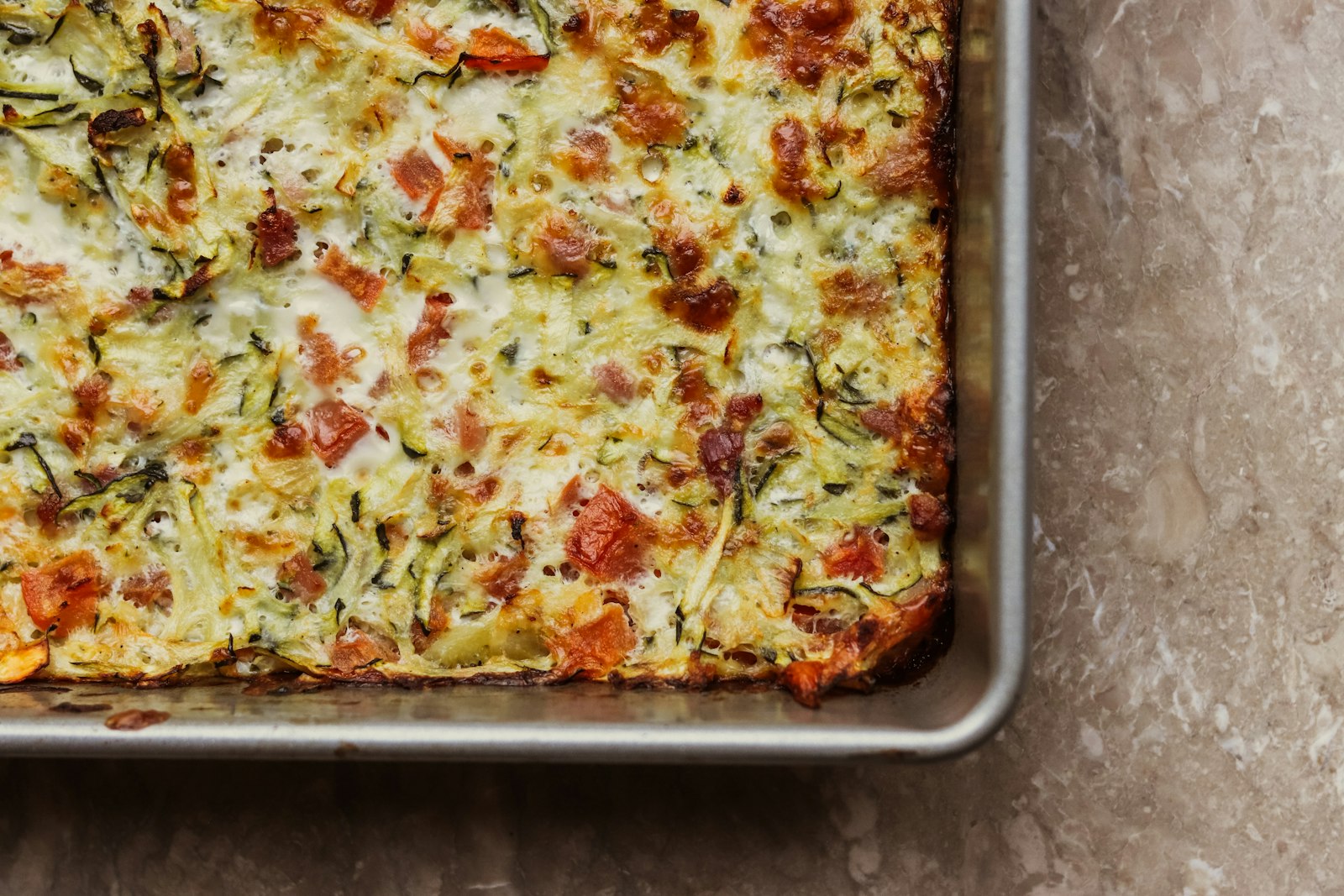 Sheet pan frittata with vegetables, one of our favorite brunch recipes