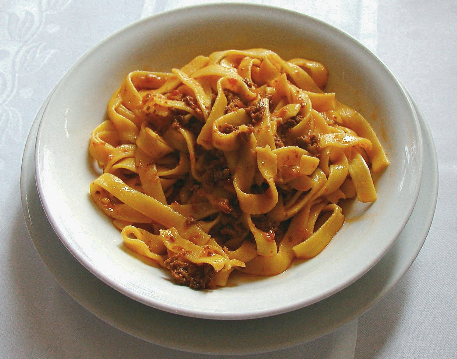 Tagliatelle with slow-cooked meat ragu