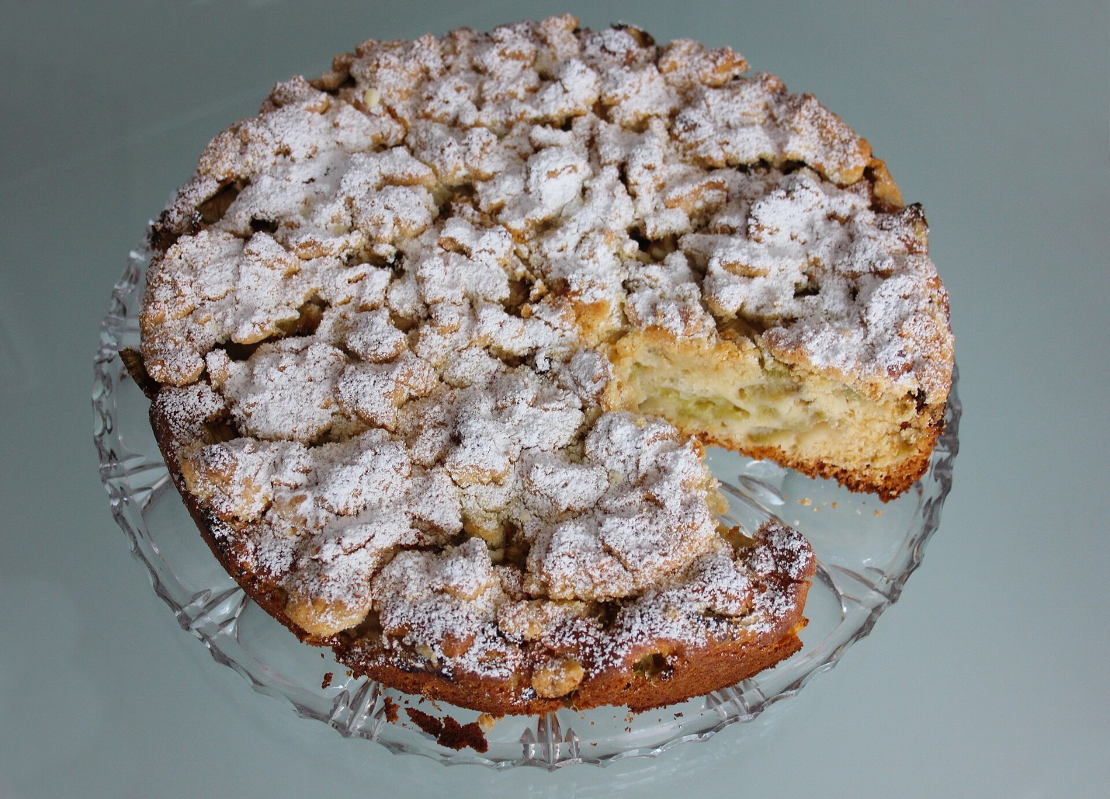 Family recipe sour cream coffee cake with crumb topping