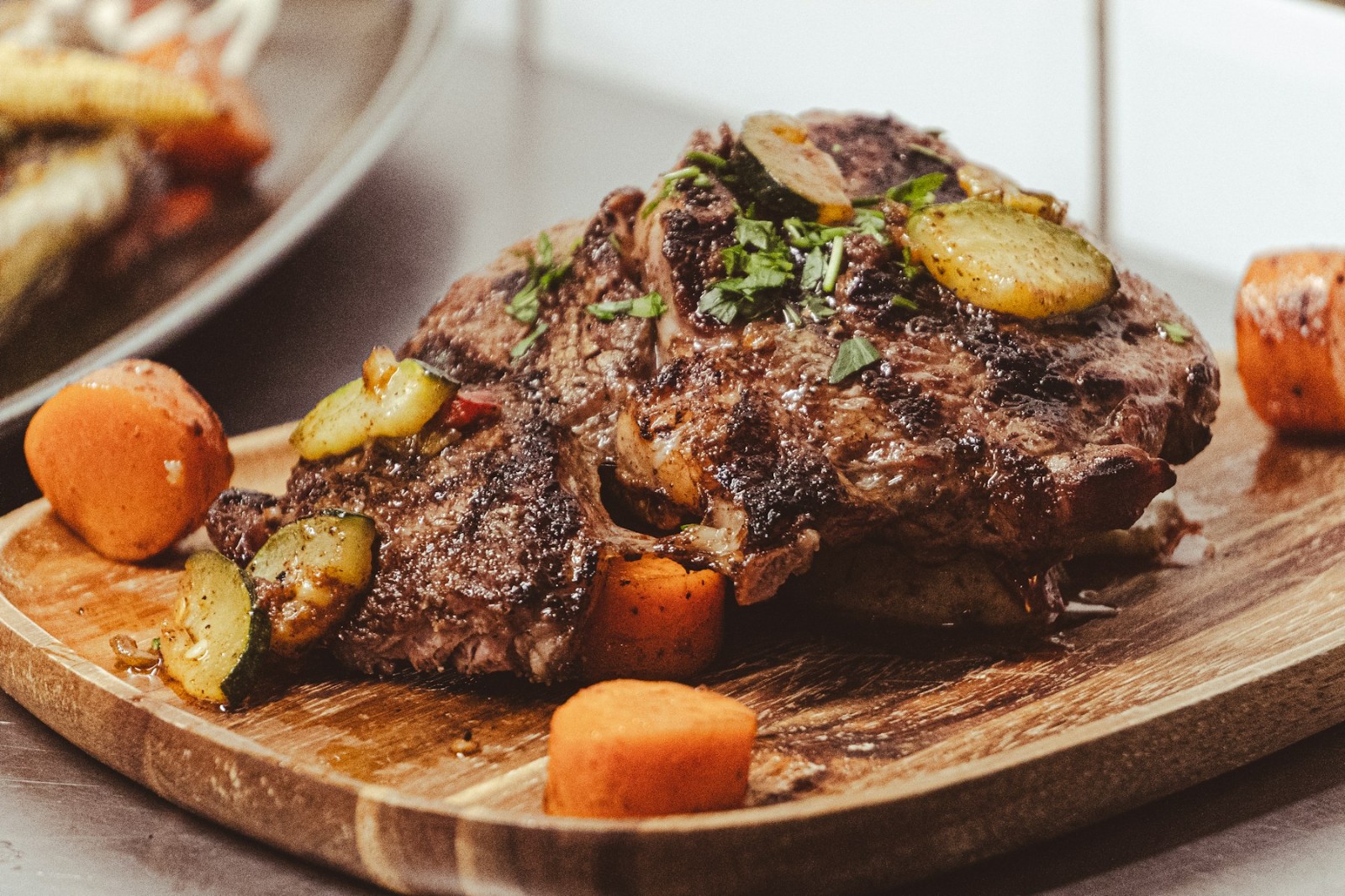 Family Sunday pot roast with carrots