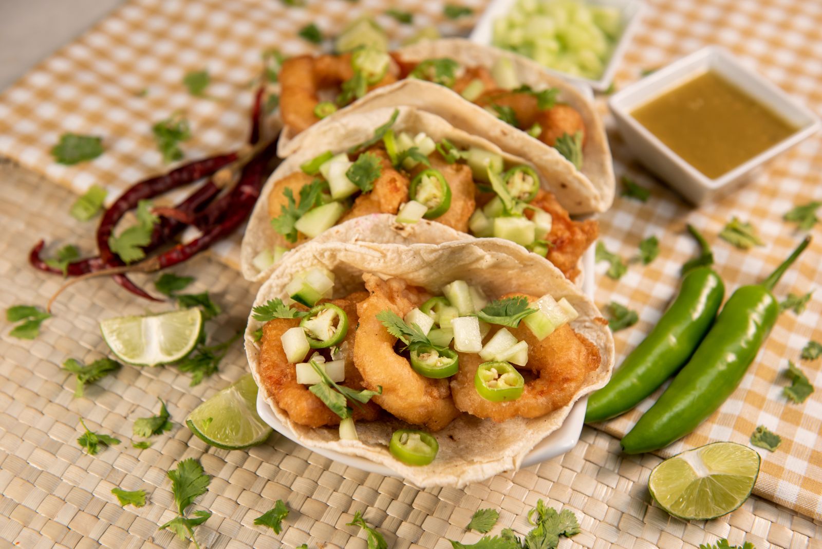 White fish recipes: crispy fish tacos with slaw and lime