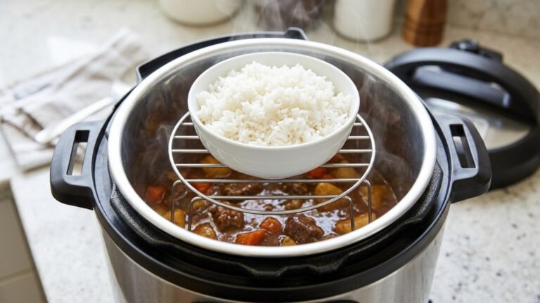 Instant Pot hacks: pot-in-pot rice and stew