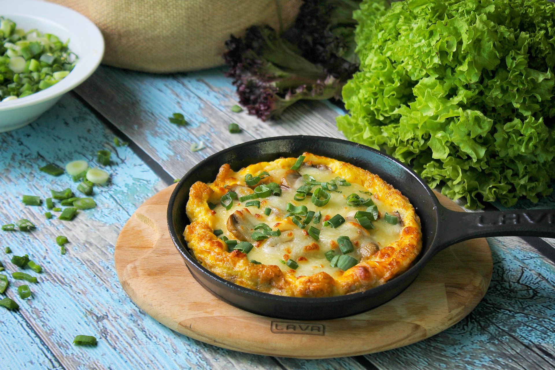 Leftover mashed potatoes: cheesy egg and potato skillet with peas and basil