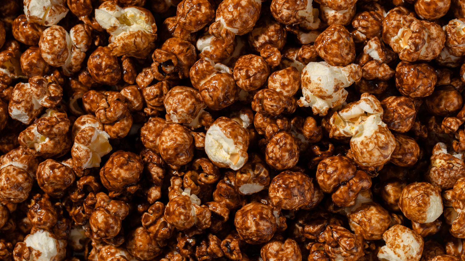 Close up of caramel popcorn