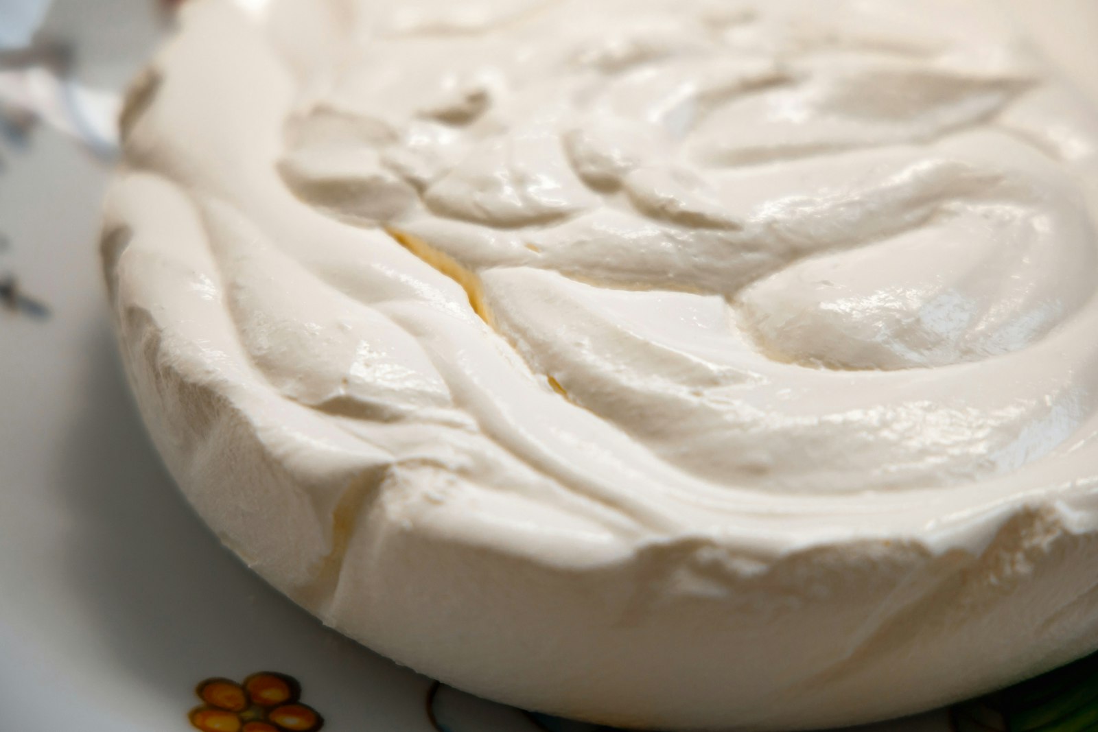 Creamy mascarpone in a bowl for desserts