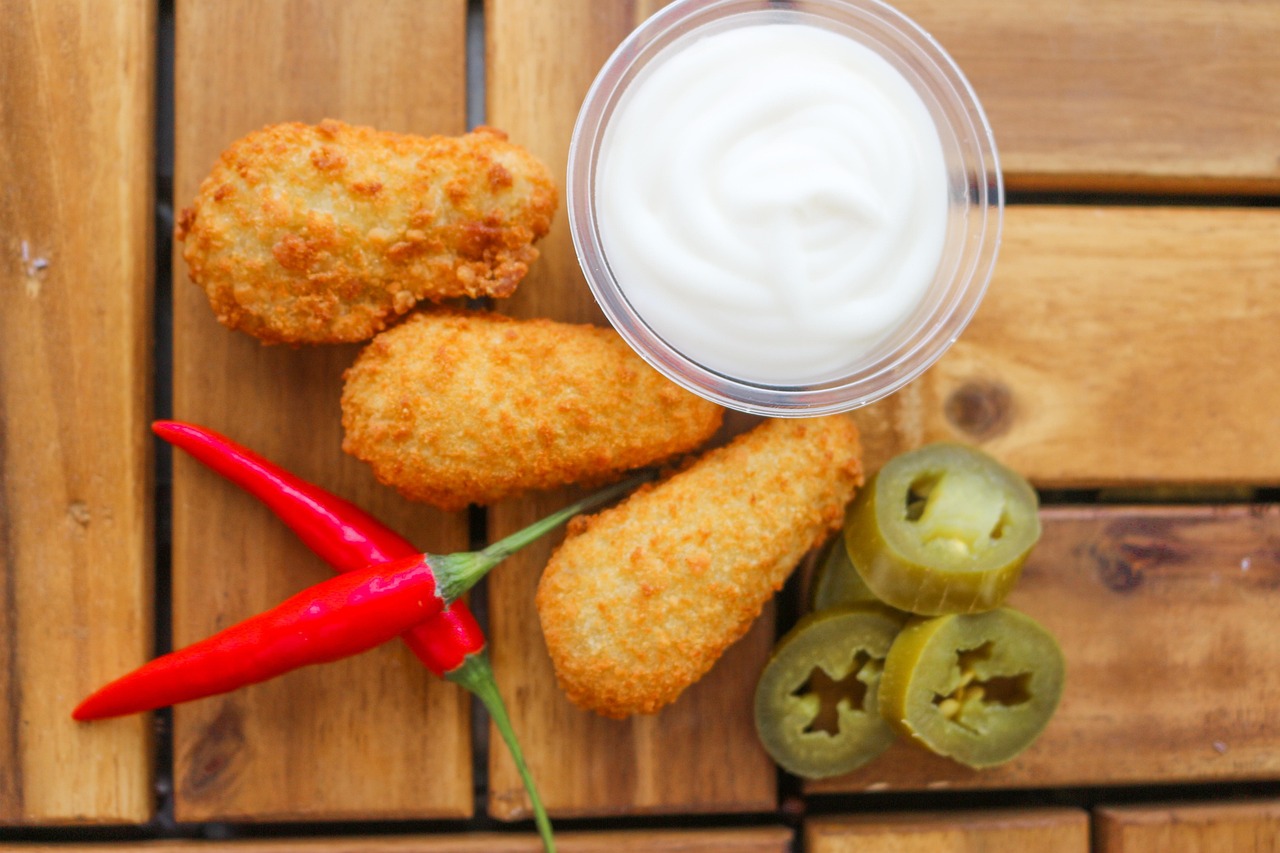 Baked jalapeno poppers with dipping sauce for Halloween