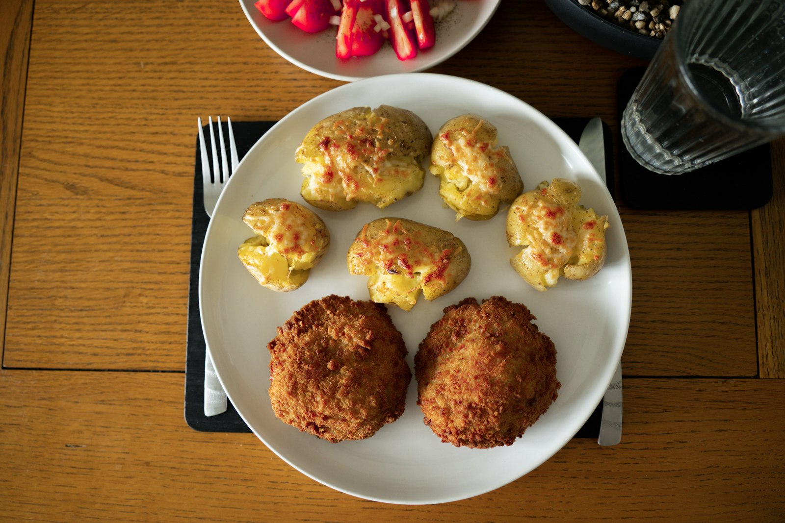 Golden fried salmon patties for a sandwich, old fashioned sandwiches