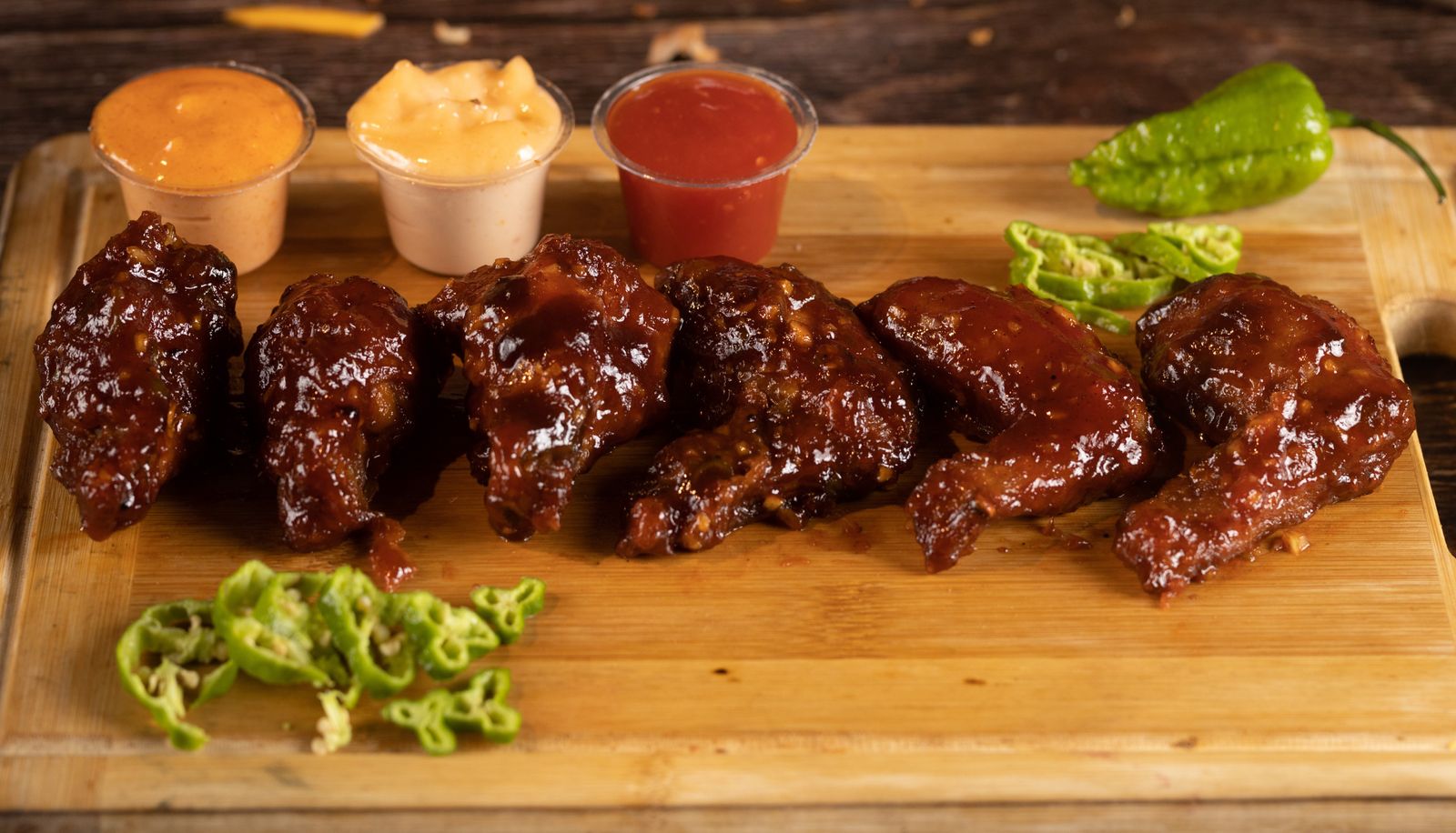 Sticky BBQ chicken with homemade sauce