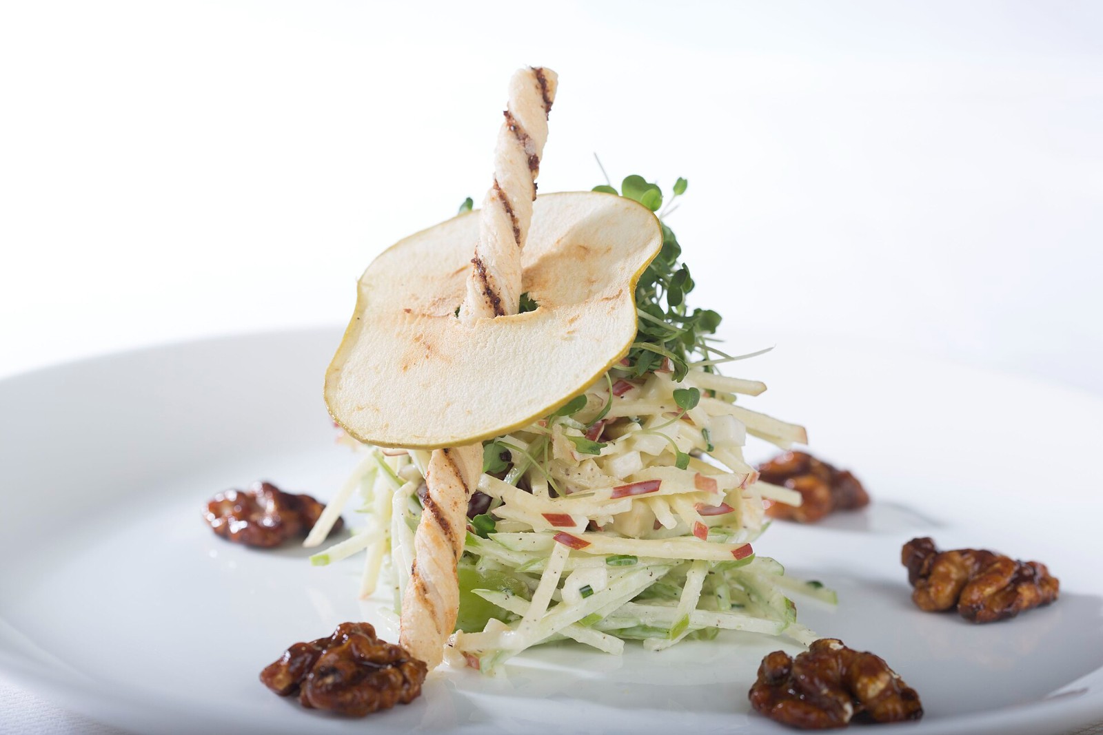 Apple and walnut salad in the Clint Eastwood diet spirit