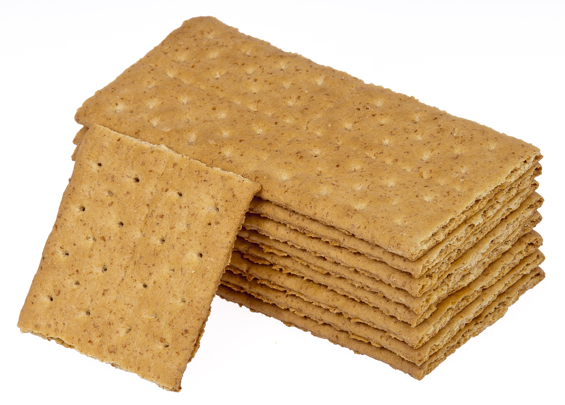 Graham cracker desserts start here: a stack of graham crackers