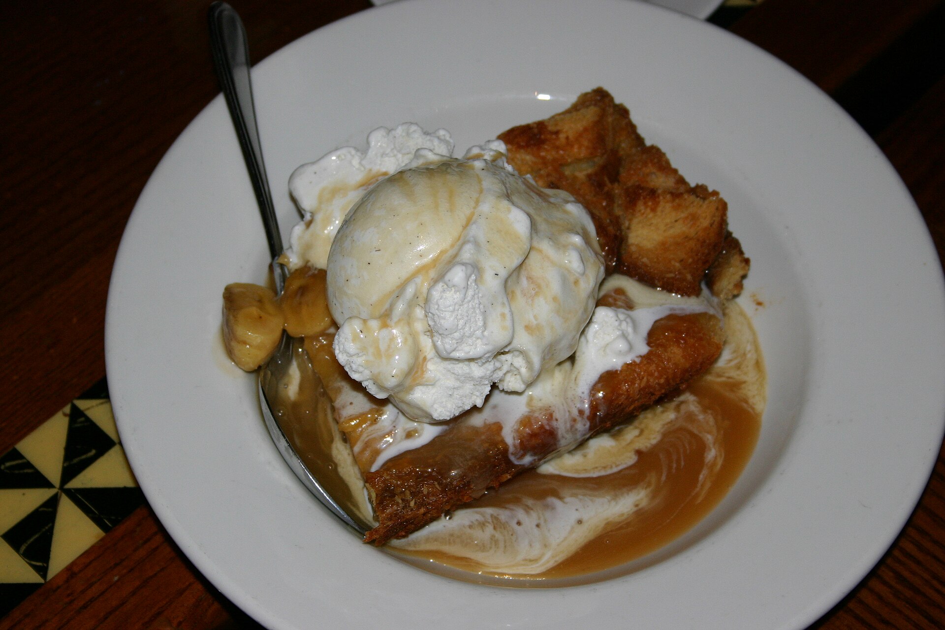 Hawaiian roll hacks: warm bread pudding with ice cream