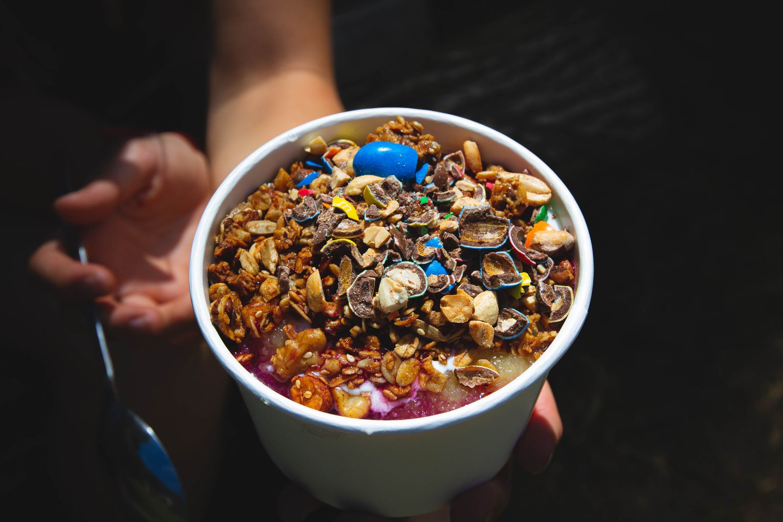 Bowl of homemade granola