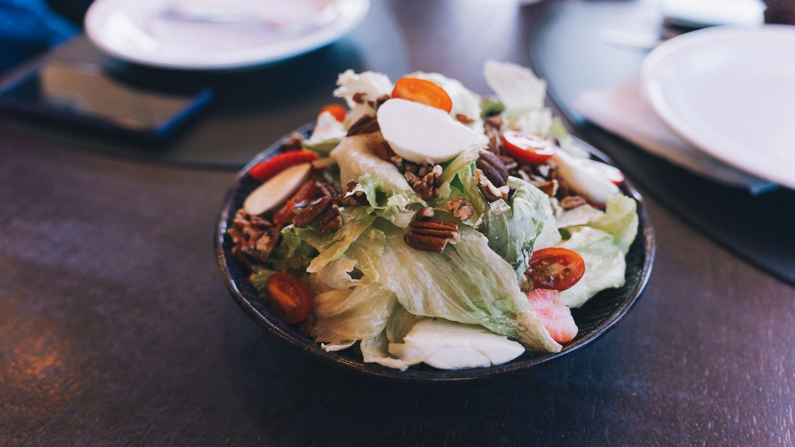 Thanksgiving for two: a harvest salad with nuts and cheese