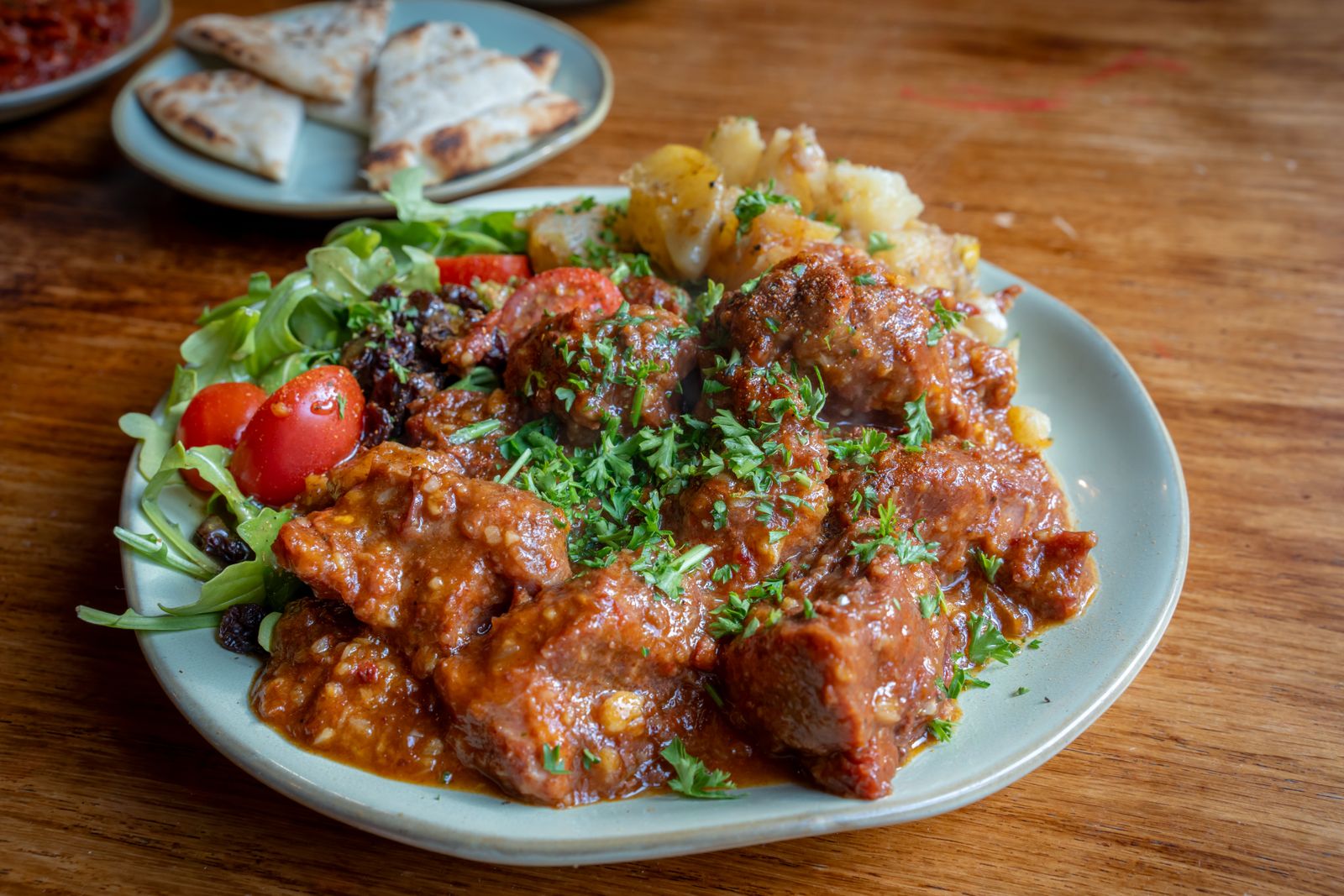 A thick, hearty beef stew