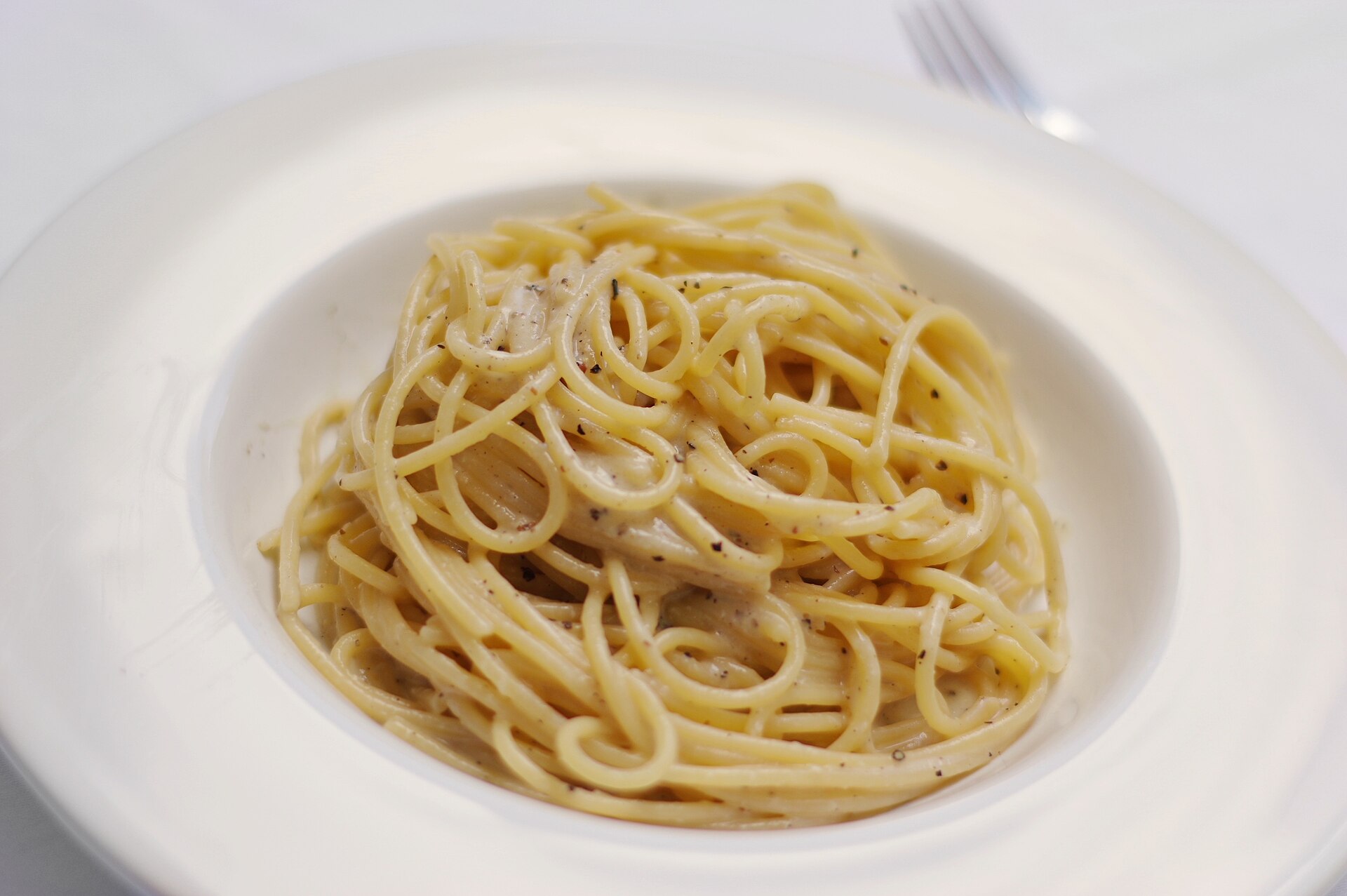 Stanley Tucci recipes: creamy spaghetti cacio e pepe
