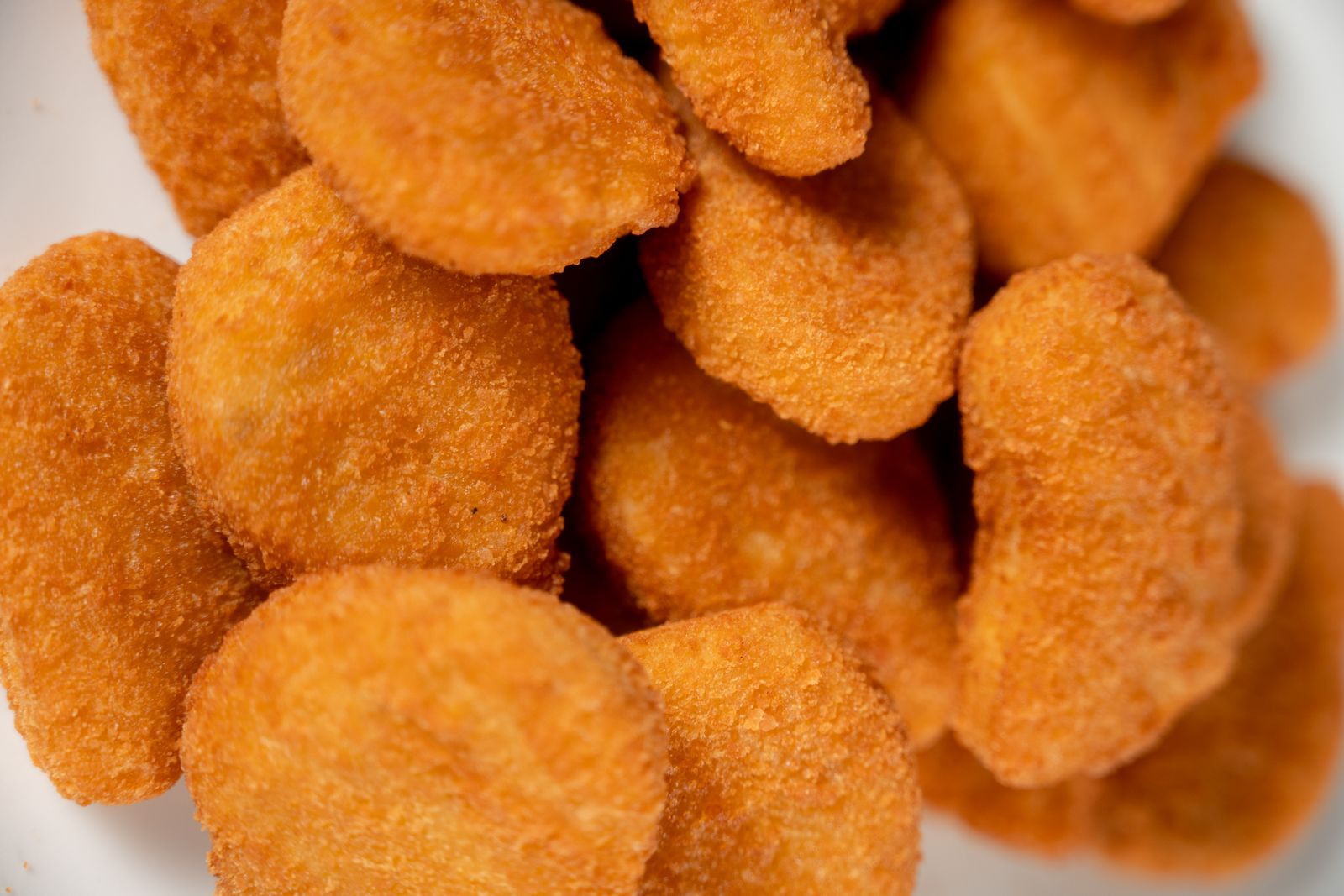 Golden baked chicken nuggets