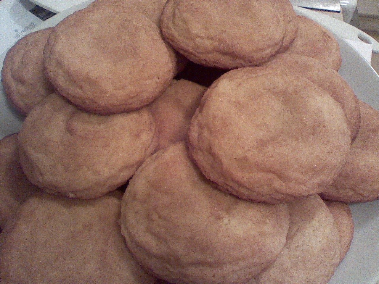 A pile of soft cinnamon sugar snickerdoodle cookies