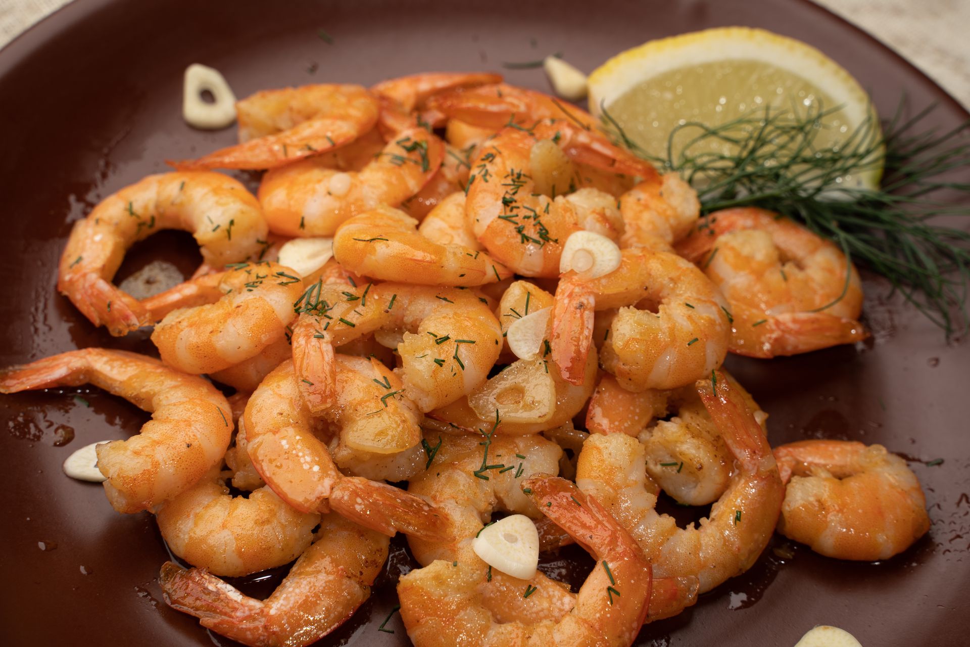 Ming-Na Wen recipes: garlic shrimp with lemon and dill