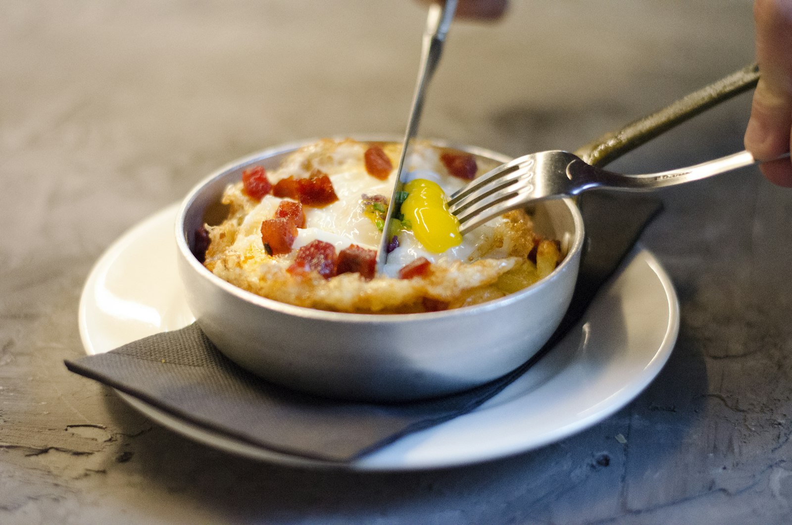 Bowl of creamy grits