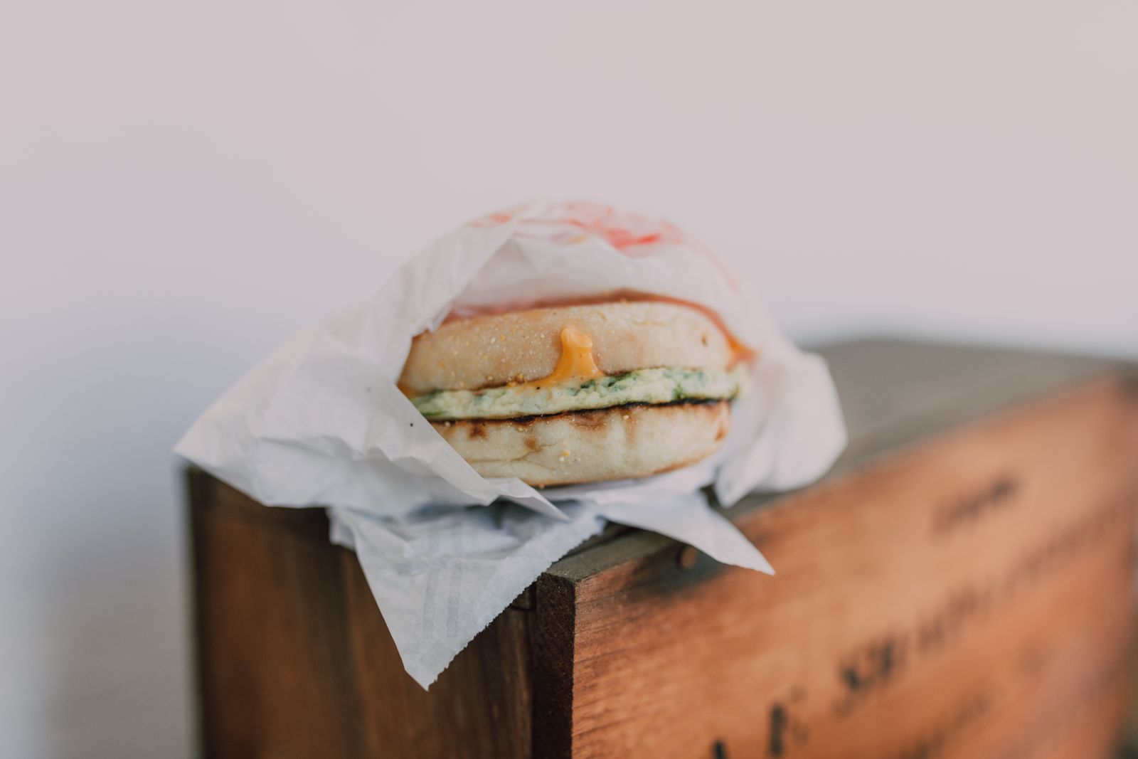 Breakfast grilled cheese with egg