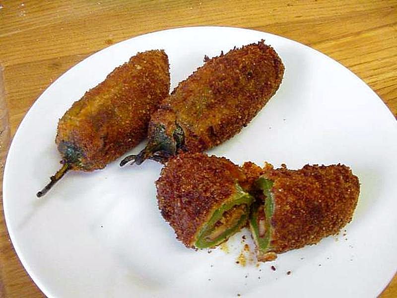 Stuffed jalapeno poppers