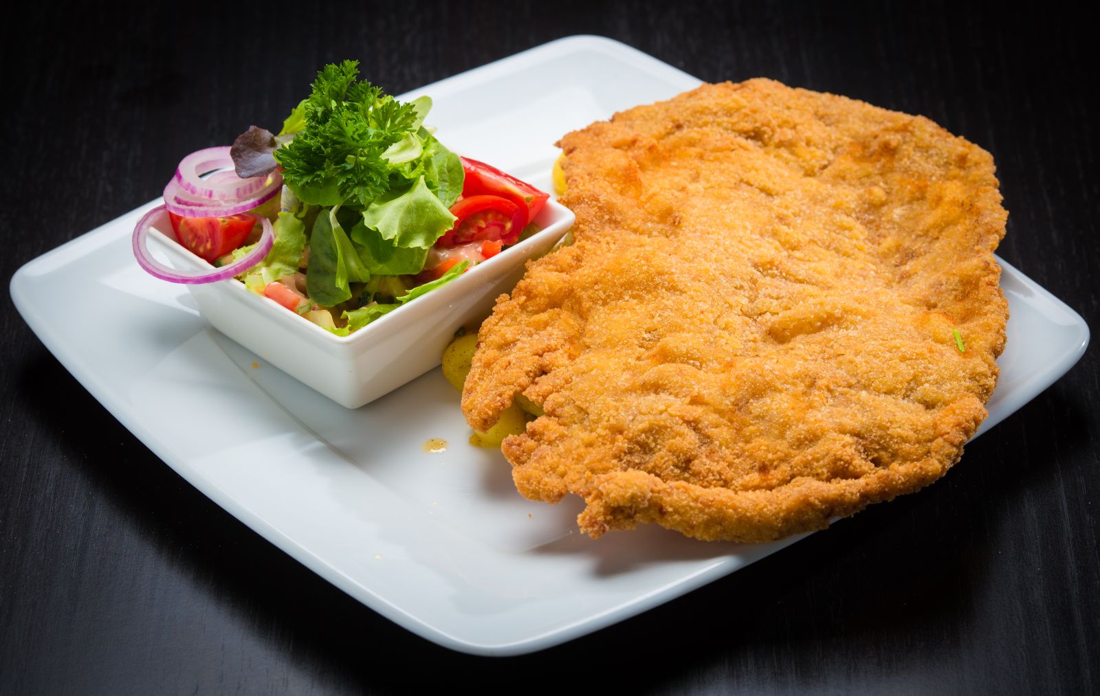Golden schnitzel, an Arnold Schwarzenegger once in a while treat