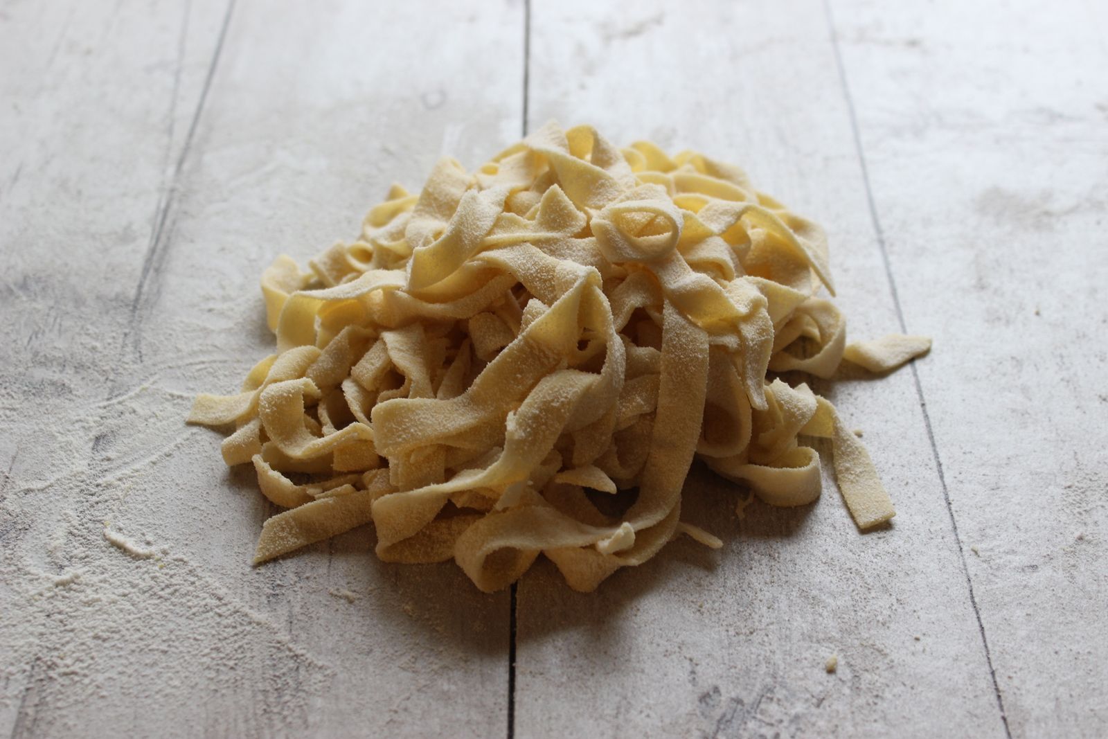 Nests of fresh tagliatelle