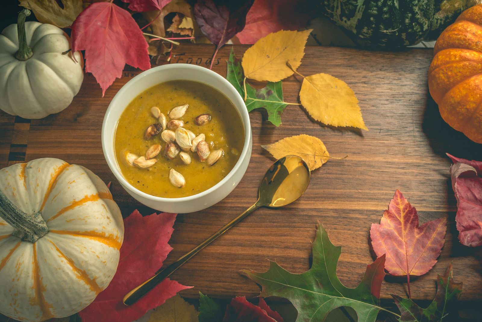 Butternut squash soup for a lower sugar Thanksgiving starter