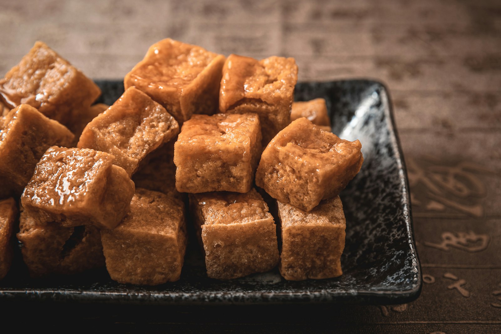 Soft homemade caramels cut into squares