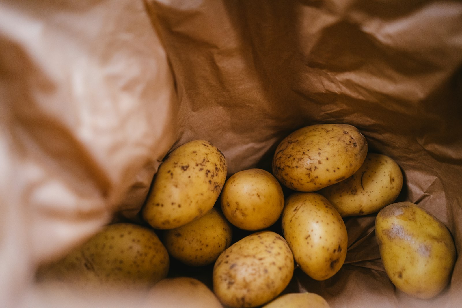 Potato hacks: potatoes stored in a paper bag