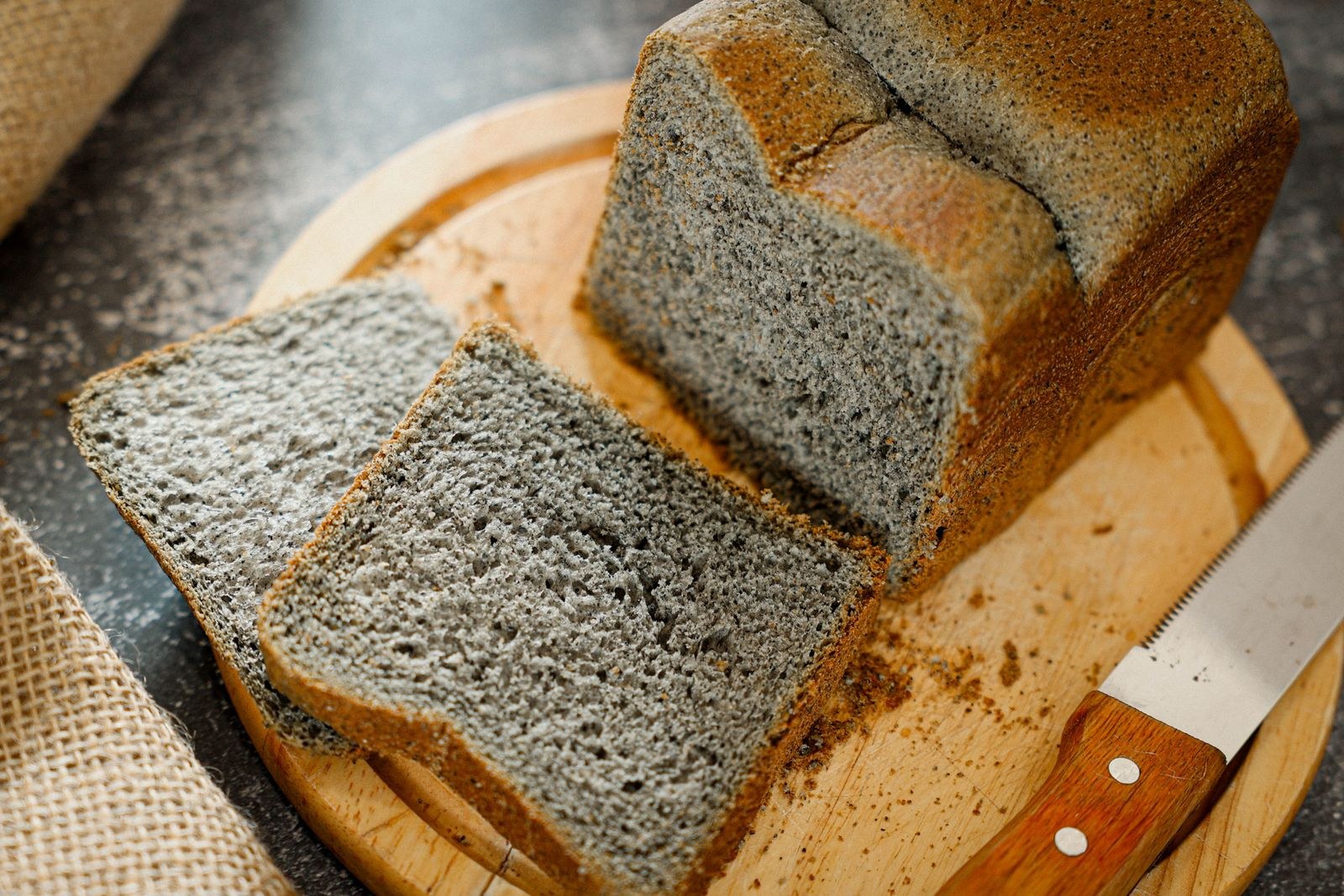 Sliced gluten-free sandwich loaf