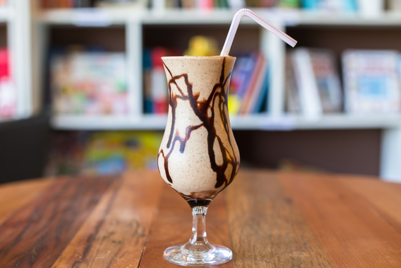 Holiday fast food copycats: a tall blended frappe with whipped cream and drizzle