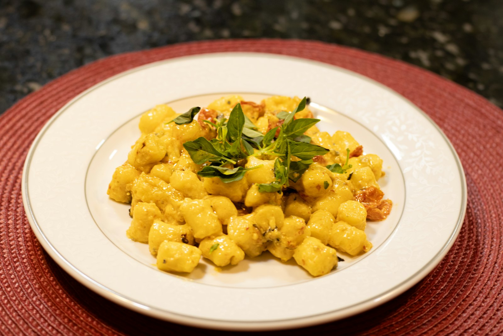 Golden pan fried cauliflower pillows with herbs