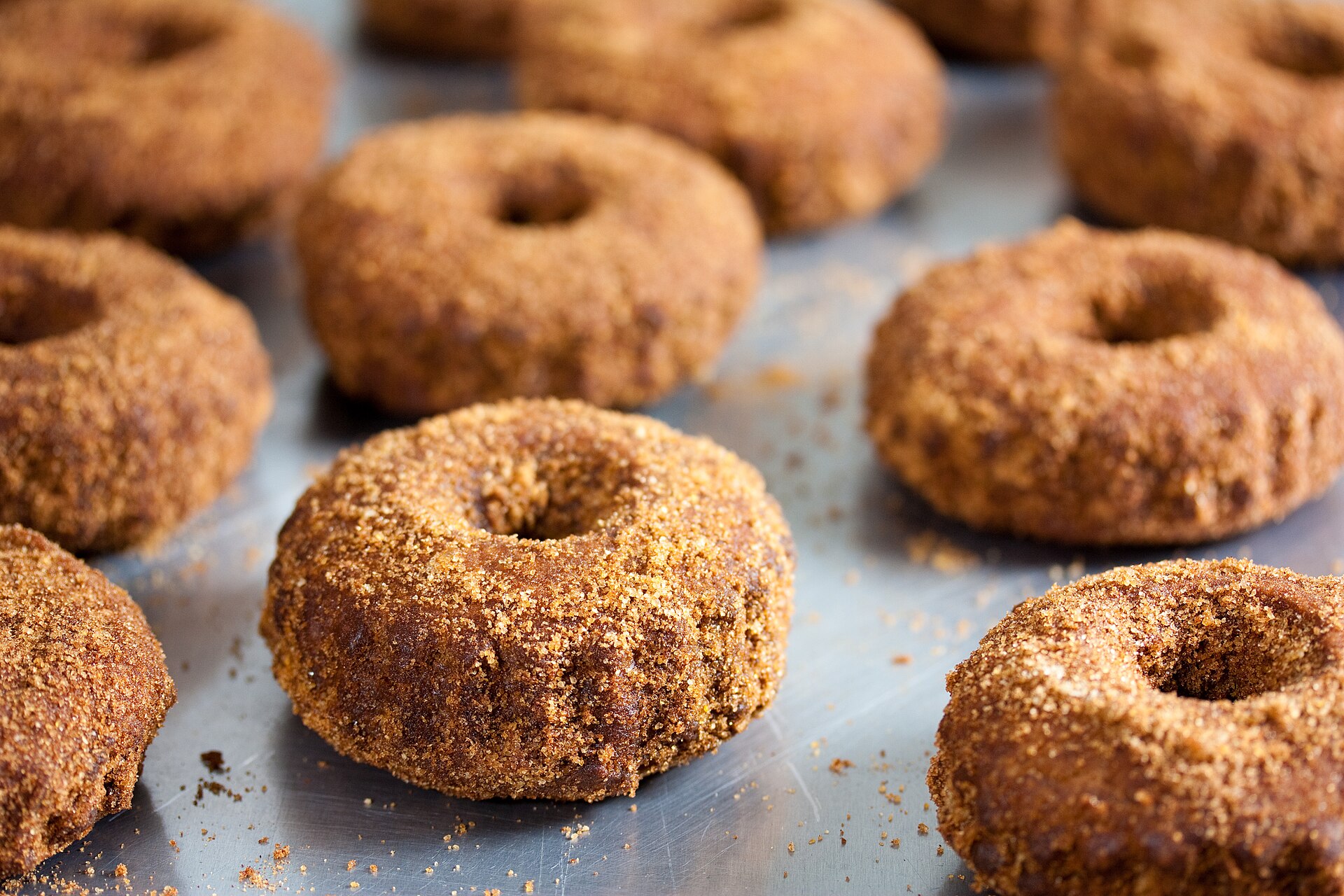 Cinnamon sugar apple cider donuts, a fall festival favorite in Gilmore Girls recipes