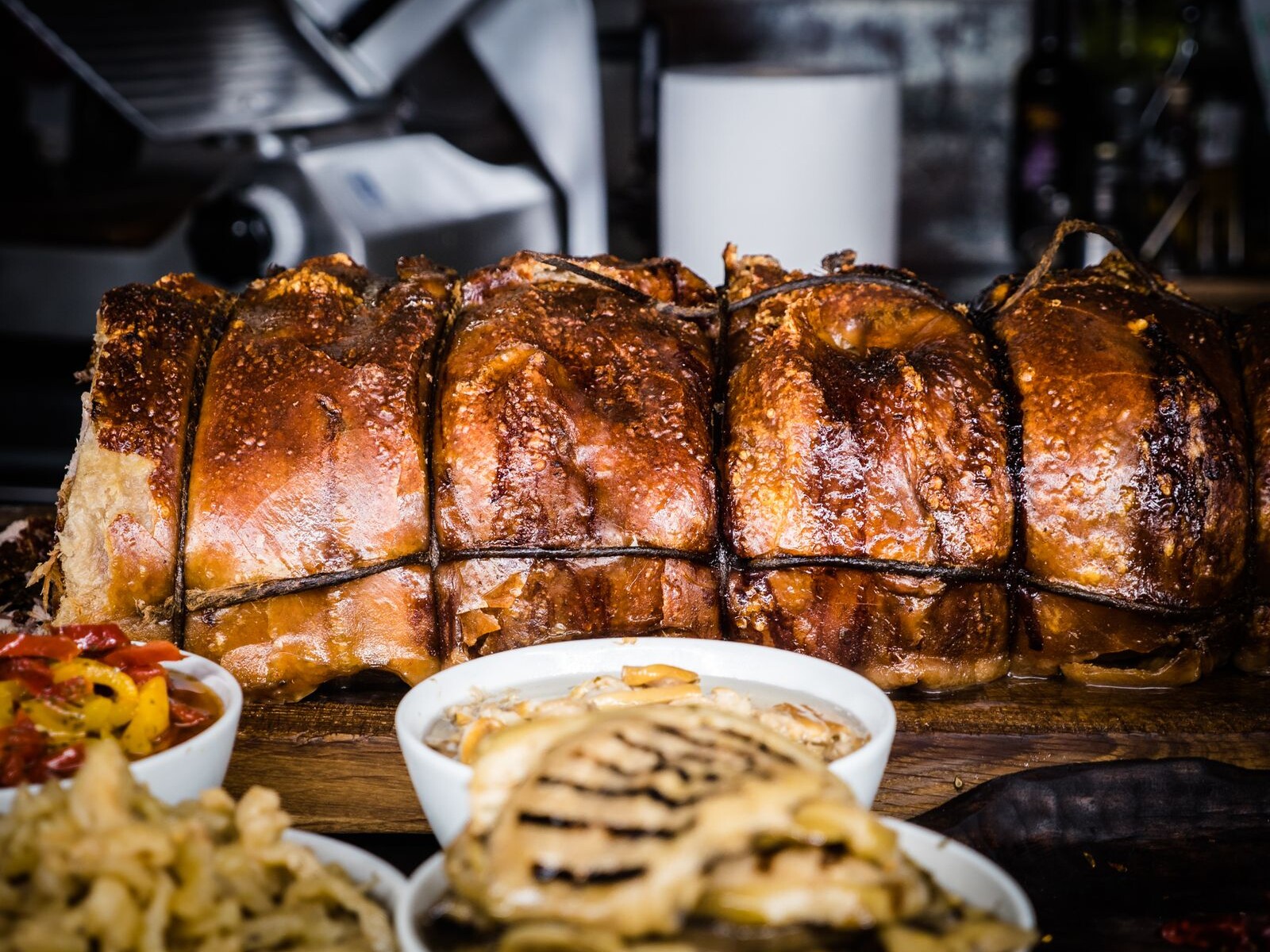 Pork roast with crispy crackling