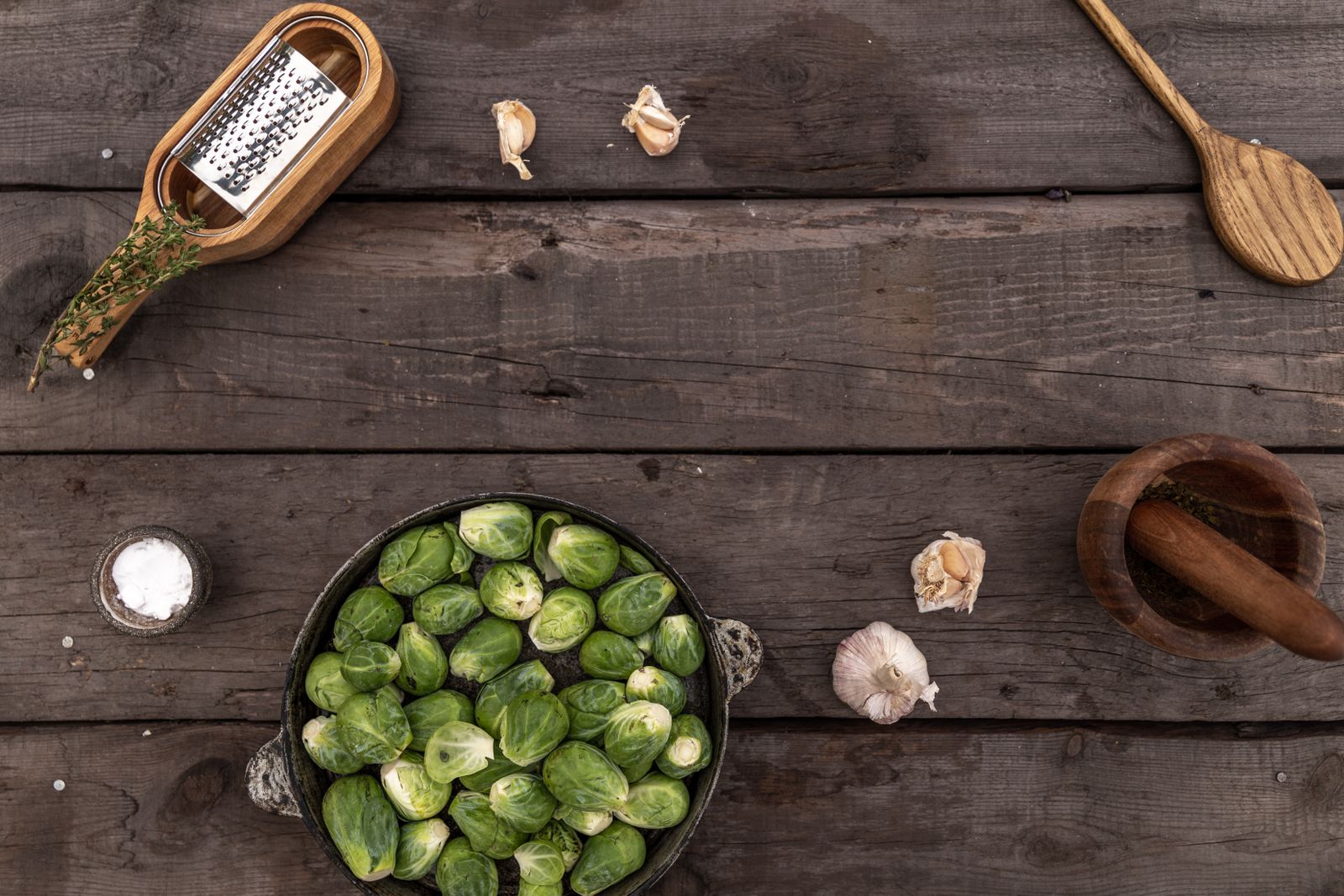 Bowl of Brussels sprouts for a Jamie Oliver Christmas side dish