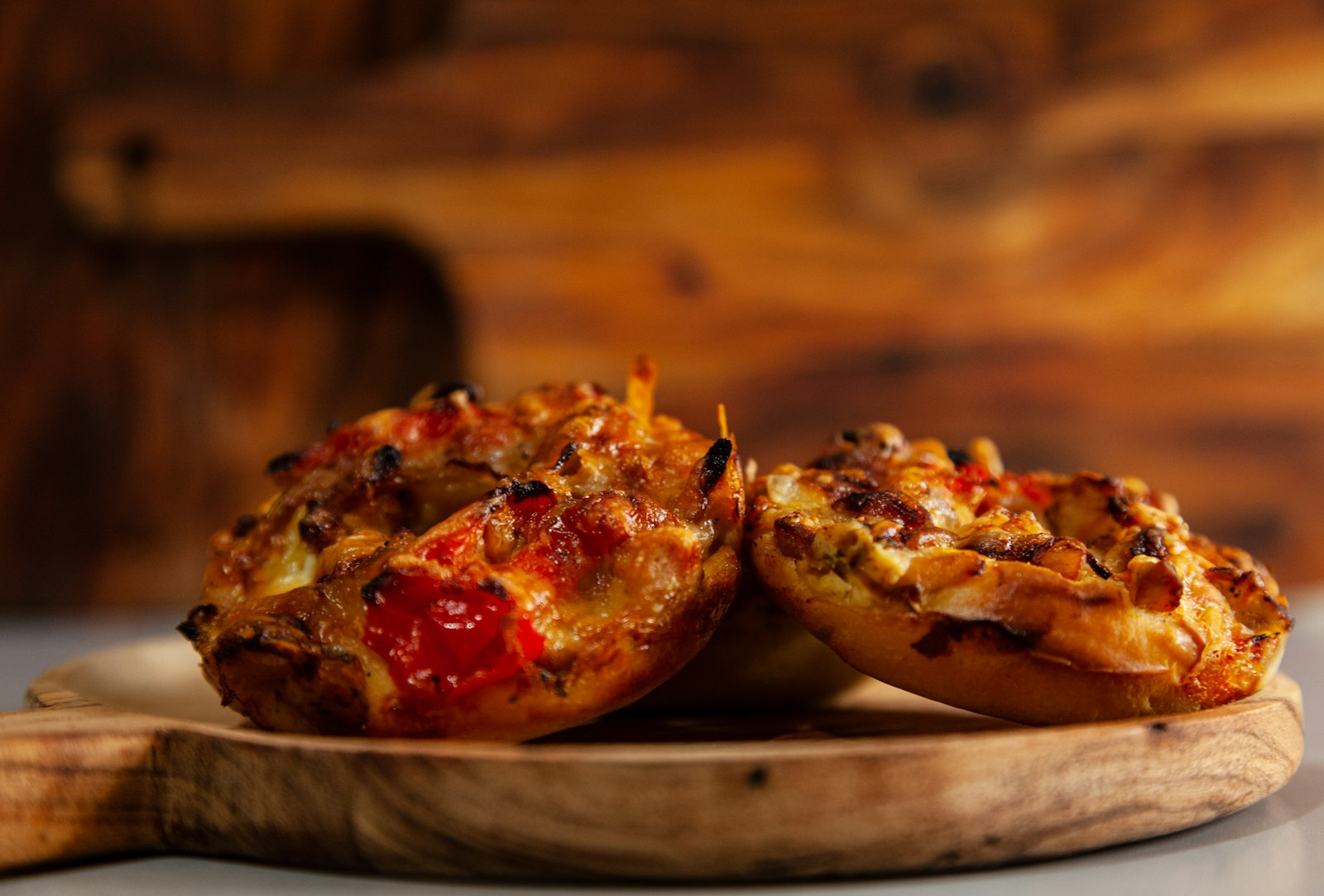 Loaded crispy potato bites with cheese and bacon