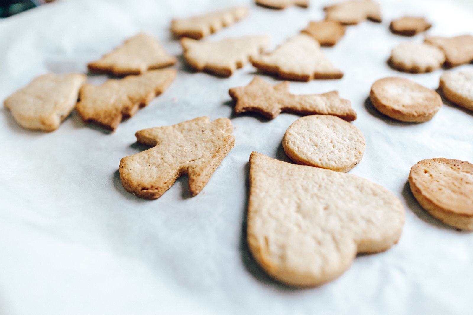 Keto Christmas cookies: almond flour shortbread cut-outs