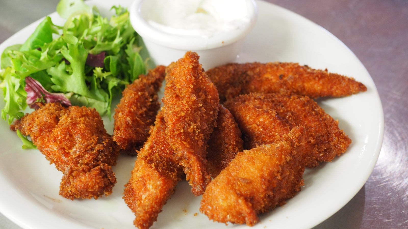 Oat crusted chicken tenders