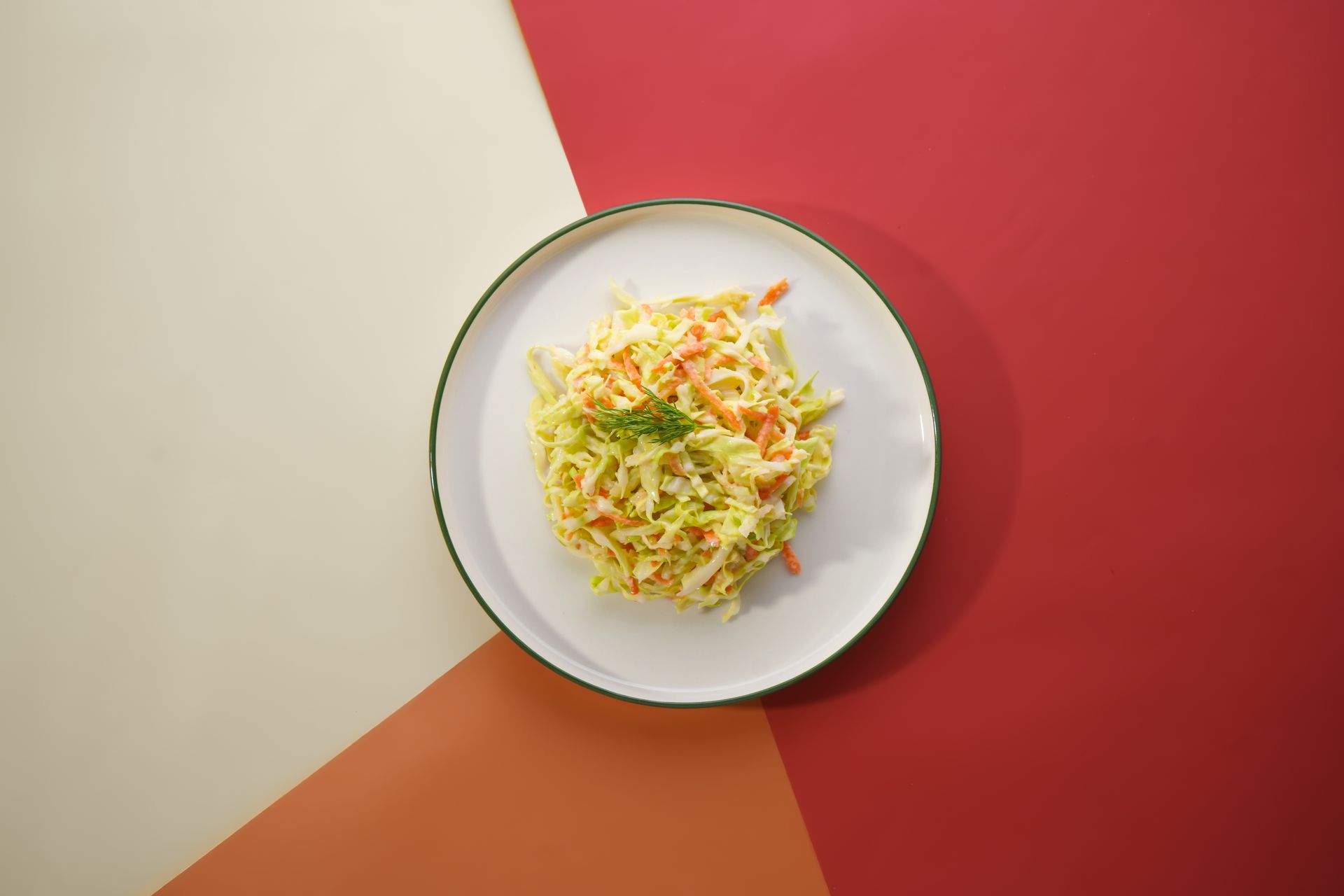 A bowl of creamy coleslaw